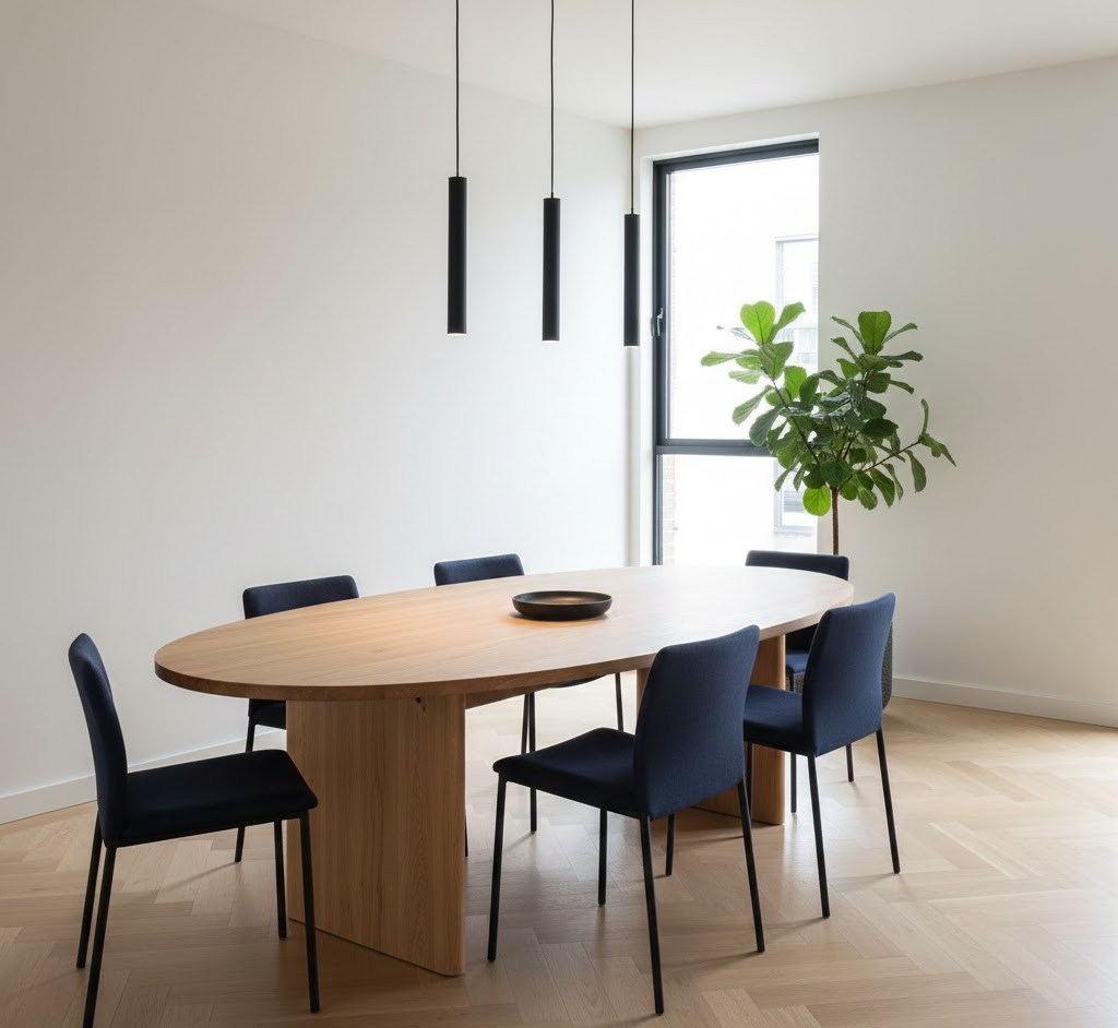 Sala da pranzo con sedie eleganti